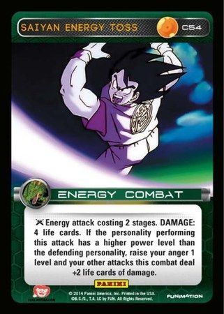 Saiyan Energy Toss Common C54 Saiyan Energy Toss Common C54
