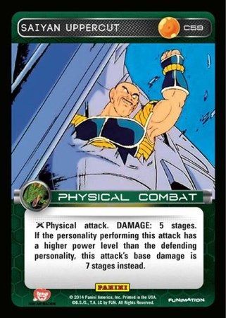 Saiyan Uppercut Common C59 Dragon Ball Z Panini Set 1 Singles Saiyan Uppercut Common C59 Dragon Ball Z Panini Set 1 Singles