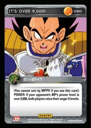 It s Over 9 000 Common C60 Dragon Ball Z Panini Set 1 Singles It s Over 9 000 Common C60 Dragon Ball Z Panini Set 1 Singles