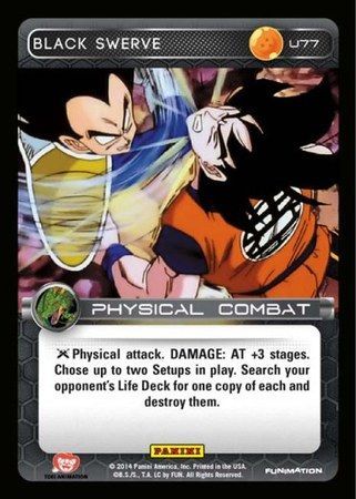 Black Swerve Uncommon U77 Dragon Ball Z Panini Set 1 Singles Black Swerve Uncommon U77 Dragon Ball Z Panini Set 1 Singles
