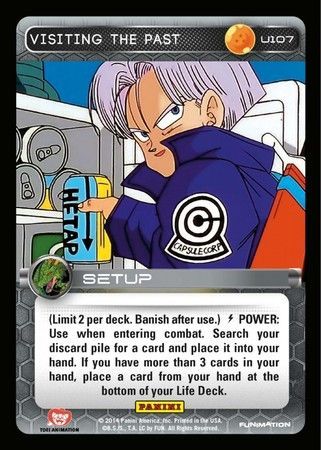 Visiting The Past Uncommon U107 Dragon Ball Z Panini Set 1 Singles Visiting The Past Uncommon U107 Dragon Ball Z Panini Set 1 Singles