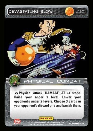 Devastating Blow Uncommon U110 Dragon Ball Z Panini Set 1 Singles Devastating Blow Uncommon U110 Dragon Ball Z Panini Set 1 Singles