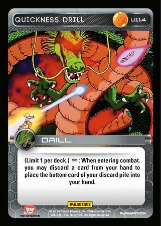 Quickness Drill Uncommon U114 Dragon Ball Z Panini Set 1 Singles Quickness Drill Uncommon U114 Dragon Ball Z Panini Set 1 Singles