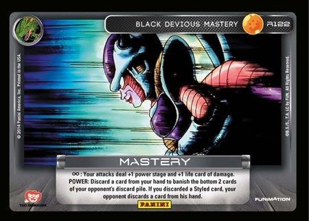 Black Devious Mastery Rare R122 Dragon Ball Z Panini Set 1 Singles Black Devious Mastery Rare R122 Dragon Ball Z Panini Set 1 Singles