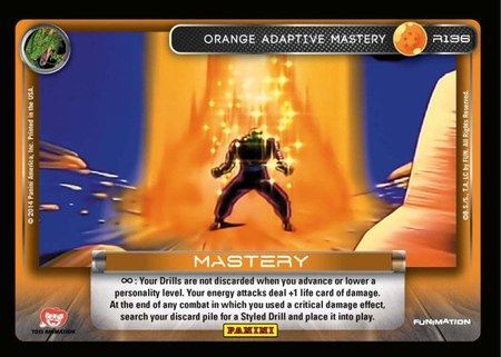 Orange Adaptive Mastery Rare R136 Dragon Ball Z Panini Set 1 Singles Orange Adaptive Mastery Rare R136 Dragon Ball Z Panini Set 1 Singles