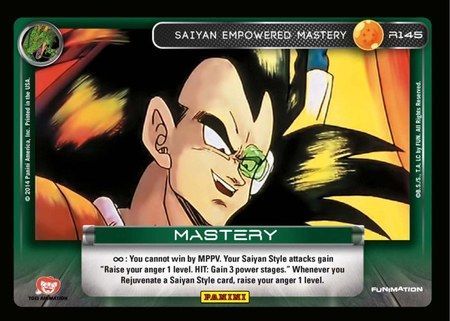 Saiyan Empowered Mastery Rare R145 Saiyan Empowered Mastery Rare R145