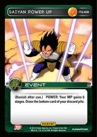 DBZ Dragon Ball Z TCG Card Panini Premiere U82 Blue Lunar Ray