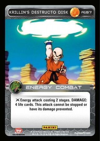 Krillin s Destructo Disk Rare R157 Dragon Ball Z Panini Set 1 Singles Krillin s Destructo Disk Rare R157 Dragon Ball Z Panini Set 1 Singles