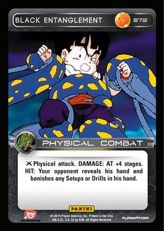 Black Entanglement Starter S72 Foil Dragon Ball Z Panini Set 1 Starter Singles Black Entanglement Starter S72 Foil Dragon Ball Z Panini Set 1 Starter Singles