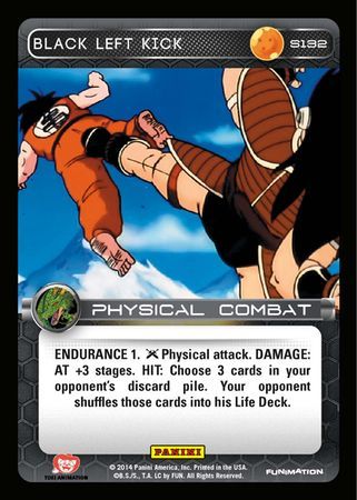 Black Left Kick Starter S132 Foil Dragon Ball Z Panini Set 1 Starter Singles Black Left Kick Starter S132 Foil Dragon Ball Z Panini Set 1 Starter Singles