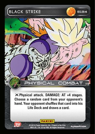 Black Strike Starter S134 Foil Dragon Ball Z Panini Set 1 Starter Singles Black Strike Starter S134 Foil Dragon Ball Z Panini Set 1 Starter Singles