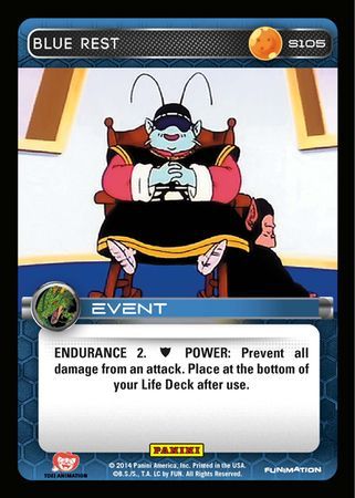 Blue Rest Starter S105 Foil Dragon Ball Z Panini Set 1 Starter Singles Blue Rest Starter S105 Foil Dragon Ball Z Panini Set 1 Starter Singles