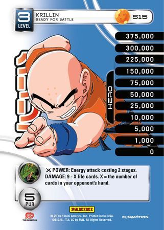 Krillin Ready For Battle Starter S15 Rainbow Foil Dragon Ball Z Panini Set 1 Starter Singles Krillin Ready For Battle Starter S15 Rainbow Foil Dragon Ball Z Panini Set 1 Starter Singles
