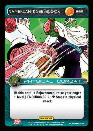 Namekian Knee Block Starter S88 Foil Dragon Ball Z Panini Set 1 Starter Singles Namekian Knee Block Starter S88 Foil Dragon Ball Z Panini Set 1 Starter Singles