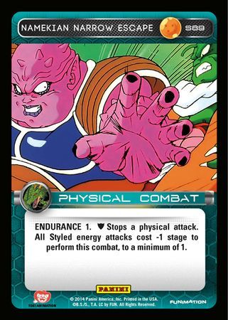 Namekian Narrow Escape Starter S89 Foil Dragon Ball Z Panini Set 1 Starter Singles Namekian Narrow Escape Starter S89 Foil Dragon Ball Z Panini Set 1 Starter Singles