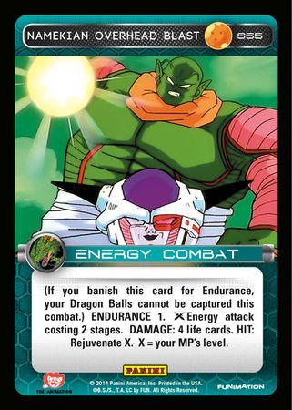 Namekian Overhead Blast Starter S55 Foil Dragon Ball Z Panini Set 1 Starter Singles Namekian Overhead Blast Starter S55 Foil Dragon Ball Z Panini Set 1 Starter Singles