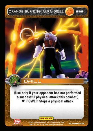 Orange Burning Aura Drill Starter S99 Foil Dragon Ball Z Panini Set 1 Starter Singles Orange Burning Aura Drill Starter S99 Foil Dragon Ball Z Panini Set 1 Starter Singles