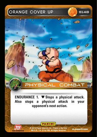 Orange Cover Up Starter S146 Foil Dragon Ball Z Panini Set 1 Starter Singles Orange Cover Up Starter S146 Foil Dragon Ball Z Panini Set 1 Starter Singles