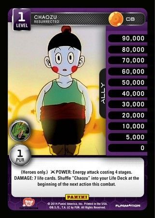 Chaozu Resurrected Common C8 Foil Dragon Ball Z Panini Set 1 Foil Singles Chaozu Resurrected Common C8 Foil Dragon Ball Z Panini Set 1 Foil Singles