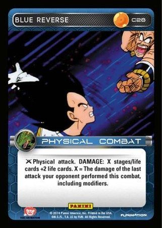 Blue Reverse Common C28 Foil Dragon Ball Z Panini Set 1 Foil Singles Blue Reverse Common C28 Foil Dragon Ball Z Panini Set 1 Foil Singles