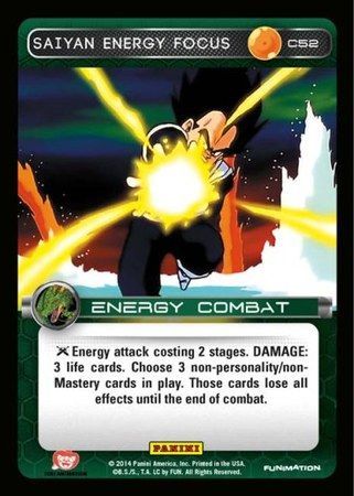 Saiyan Energy Focus Common C52 Foil Dragon Ball Z Panini Set 1 Foil Singles Saiyan Energy Focus Common C52 Foil Dragon Ball Z Panini Set 1 Foil Singles