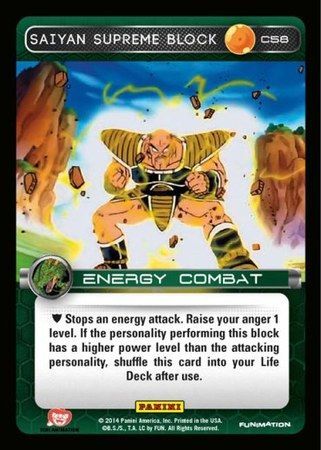 Saiyan Supreme Block Common C58 Foil Saiyan Supreme Block Common C58 Foil
