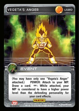 Vegeta s Anger Uncommon U120 Foil Vegeta s Anger Uncommon U120 Foil