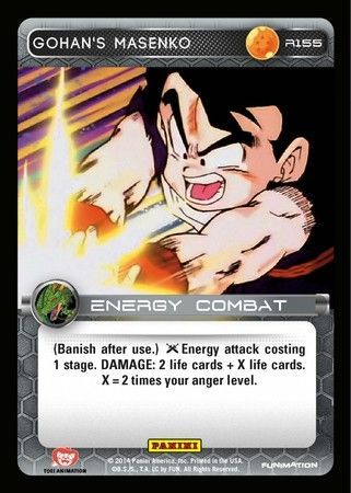 Gohan s Masenko Rare R155 Foil Dragon Ball Z Panini Set 1 Foil Singles Gohan s Masenko Rare R155 Foil Dragon Ball Z Panini Set 1 Foil Singles