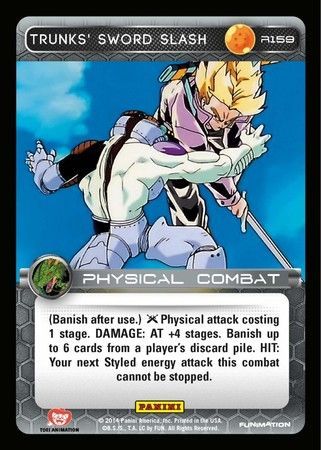 Trunks Sword Slash Rare R159 Foil Trunks Sword Slash Rare R159 Foil