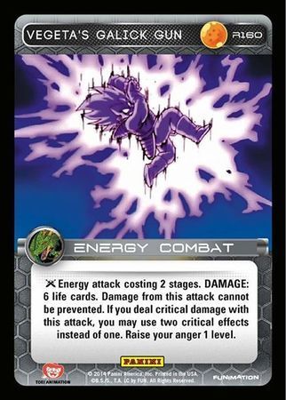 Vegeta s Galick Gun Rare R160 Foil Vegeta s Galick Gun Rare R160 Foil