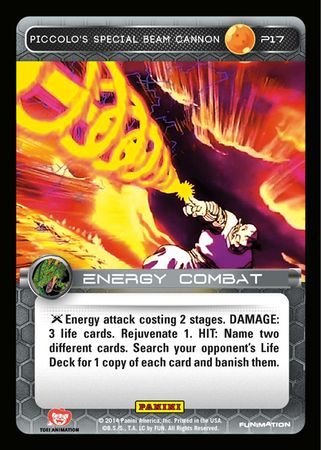 Piccolo s Special Beam Cannon Promo Foil P17 Dragon Ball Z Panini Promos Piccolo s Special Beam Cannon Promo Foil P17 Dragon Ball Z Panini Promos