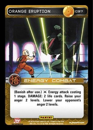 Orange Eruption Common C37 Dragon Ball Z Panini Movie Collection Singles Orange Eruption Common C37 Dragon Ball Z Panini Movie Collection Singles
