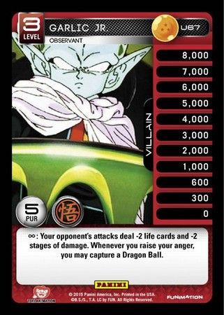 Garlic Jr Observant Uncommon U67 Dragon Ball Z Panini Movie Collection Singles Garlic Jr Observant Uncommon U67 Dragon Ball Z Panini Movie Collection Singles
