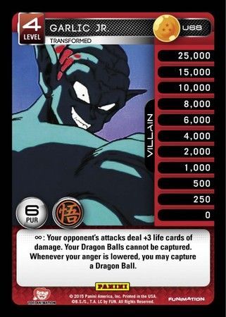 Garlic Jr Transformed Uncommon U68 Dragon Ball Z Panini Movie Collection Singles Garlic Jr Transformed Uncommon U68 Dragon Ball Z Panini Movie Collection Singles