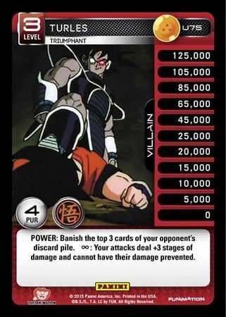 Turles Triumphant Uncommon U75 Dragon Ball Z Panini Movie Collection Singles Turles Triumphant Uncommon U75 Dragon Ball Z Panini Movie Collection Singles