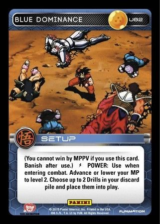 Blue Dominance Uncommon U82 Dragon Ball Z Panini Movie Collection Singles Blue Dominance Uncommon U82 Dragon Ball Z Panini Movie Collection Singles
