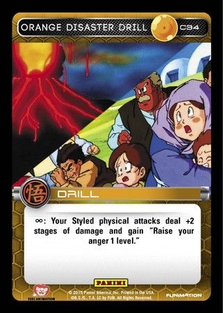 Orange Disaster Drill Common C34 Foil Orange Disaster Drill Common C34 Foil