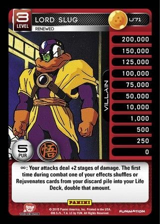 Lord Slug Renewed Uncommon U71 Foil Dragon Ball Z Panini Movie Collection Foil Singles Lord Slug Renewed Uncommon U71 Foil Dragon Ball Z Panini Movie Collection Foil Singles