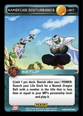 Namekian Disturbance Uncommon U87 Foil Dragon Ball Z Panini Movie Collection Foil Singles Namekian Disturbance Uncommon U87 Foil Dragon Ball Z Panini Movie Collection Foil Singles