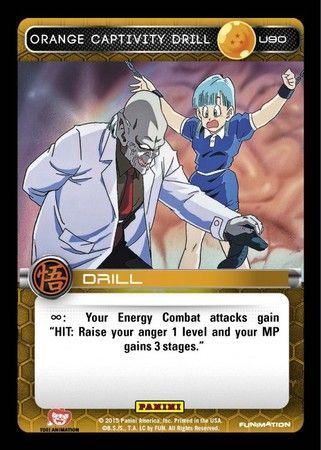 Orange Captivity Drill Uncommon U90 Foil Dragon Ball Z Panini Movie Collection Foil Singles Orange Captivity Drill Uncommon U90 Foil Dragon Ball Z Panini Movie Collection Foil Singles
