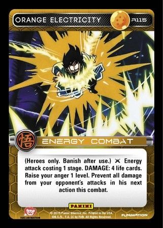Orange Electricity Rare R115 Foil Orange Electricity Rare R115 Foil