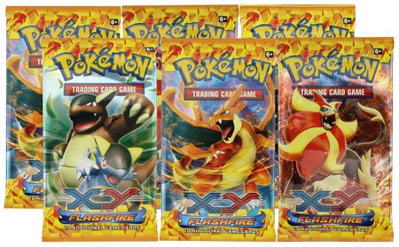 XY Flashfire 6 Booster Pack Lot (Pokemon) | TrollAndToad