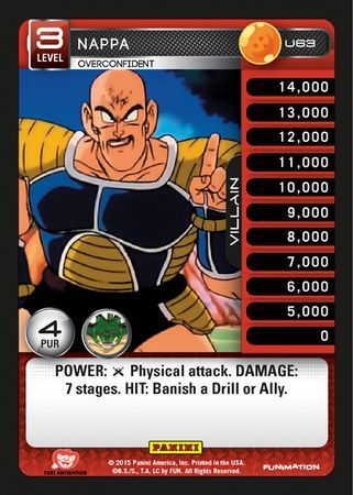 Nappa Overconfident Uncommon U63 Nappa Overconfident Uncommon U63