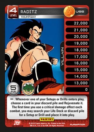 Raditz Triumphant Uncommon U66 Raditz Triumphant Uncommon U66