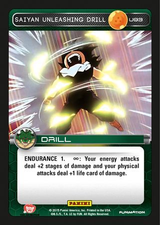 Saiyan Unleashing Drill Uncommon U93 Saiyan Unleashing Drill Uncommon U93