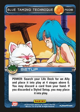 Blue Taming Technique Rare R106 Blue Taming Technique Rare R106