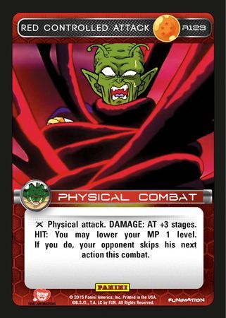 Red Controlled Attack Rare R123 Dragon Ball Z Panini Heroes and Villains Singles Red Controlled Attack Rare R123 Dragon Ball Z Panini Heroes and Villains Singles