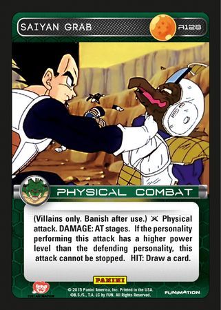 Saiyan Grab Rare R128 Saiyan Grab Rare R128