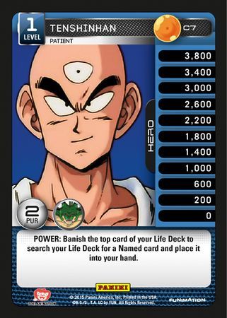 Tenshinhan Patient Common C7 Foil Dragon Ball Z Panini Heroes and Villains Foil Singles Tenshinhan Patient Common C7 Foil Dragon Ball Z Panini Heroes and Villains Foil Singles