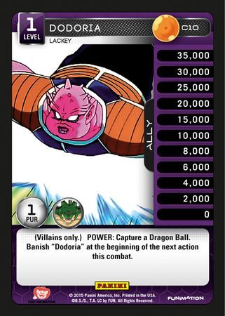 Dodoria Lackey Common C10 Foil Dragon Ball Z Panini Heroes and Villains Foil Singles Dodoria Lackey Common C10 Foil Dragon Ball Z Panini Heroes and Villains Foil Singles